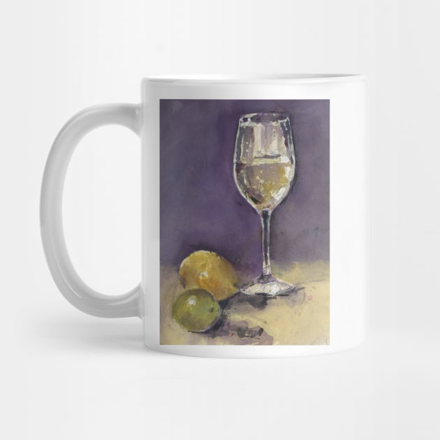 Wineglass, Lemon and Lime by dfrdesign